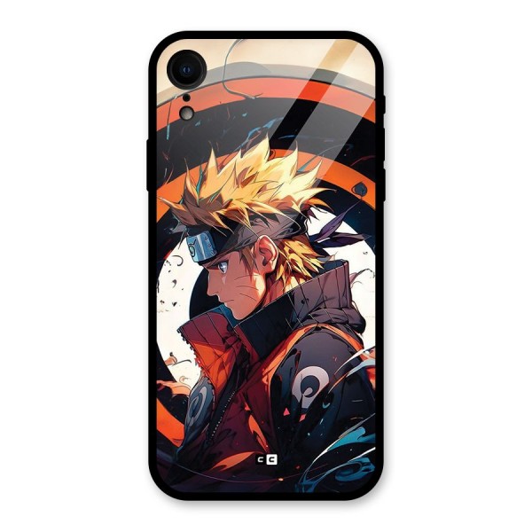Naruto Uzumaki Combat Glass Back Case for iPhone XR