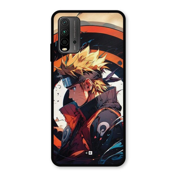 Naruto Uzumaki Combat Metal Back Case for Redmi 9 Power