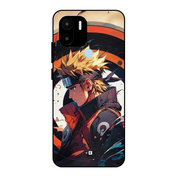 Naruto Uzumaki Combat Metal Back Case for Redmi A1 Plus