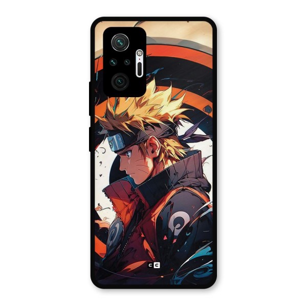 Naruto Uzumaki Combat Metal Back Case for Redmi Note 10 Pro Max