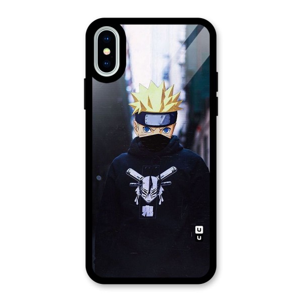 Naruto Uzumaki Cool Anime Glass Back Case for iPhone XS