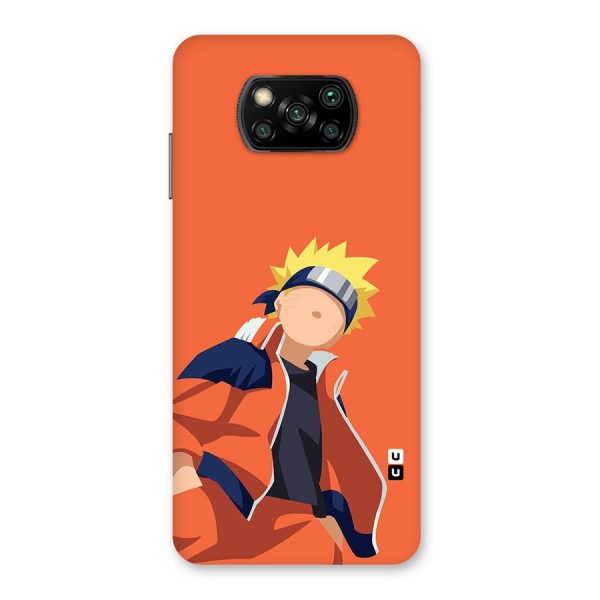 Naruto Uzumaki Minimalist Back Case for Poco X3