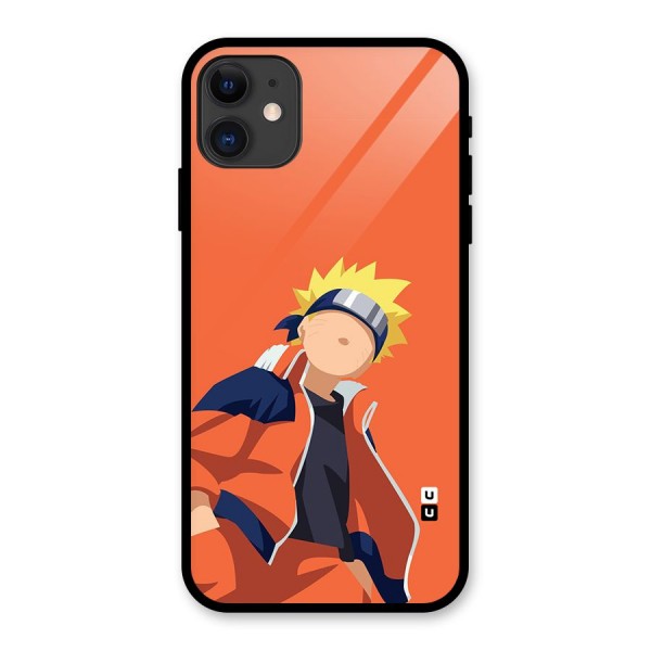 Naruto Uzumaki Minimalist Glass Back Case for iPhone 11