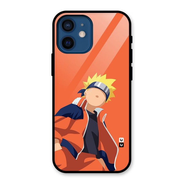 Naruto Uzumaki Minimalist Glass Back Case for iPhone 12 Mini