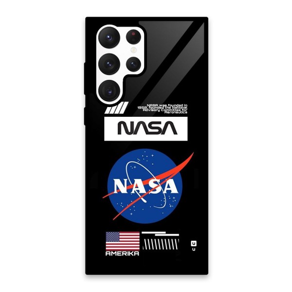Nasa Zone Glass Back Case for Galaxy S22 Ultra 5G