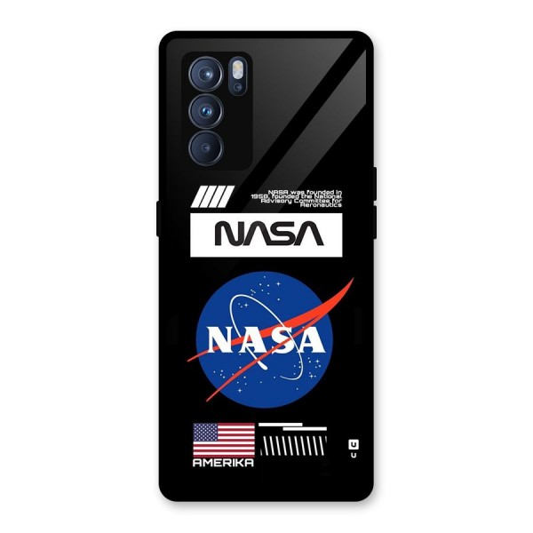 Nasa Zone Glass Back Case for Oppo Reno6 Pro 5G