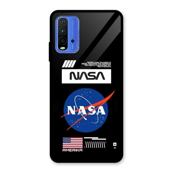 Nasa Zone Glass Back Case for Redmi 9 Power