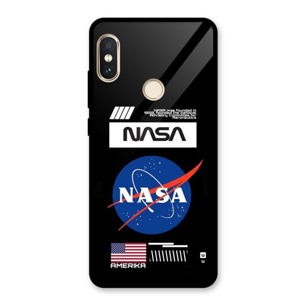 Nasa Zone Glass Back Case for Redmi Note 5 Pro