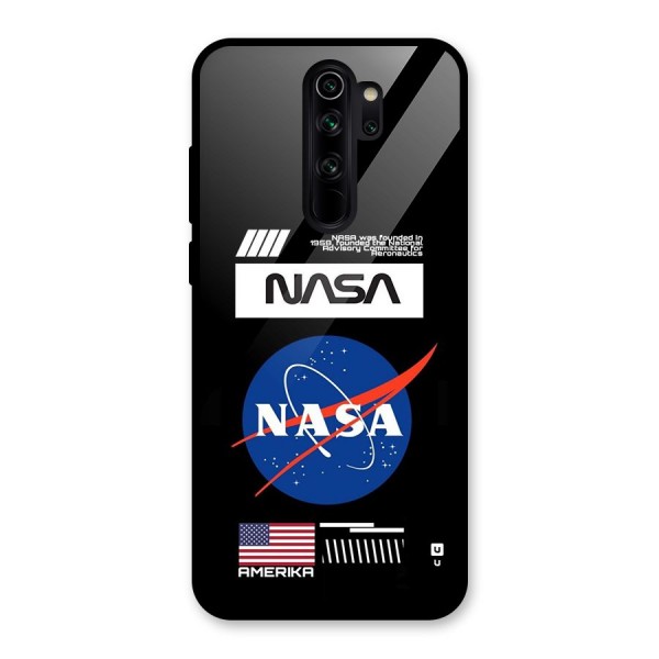 Nasa Zone Glass Back Case for Redmi Note 8 Pro