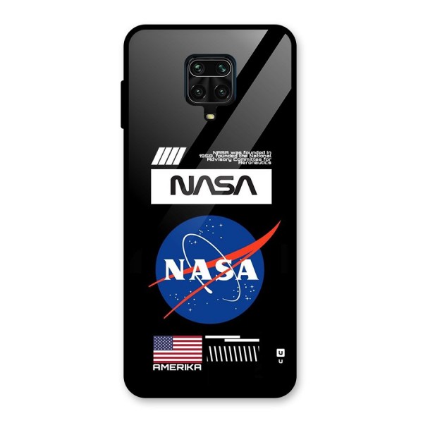 Nasa Zone Glass Back Case for Redmi Note 9 Pro Max