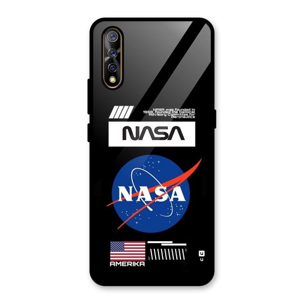 Nasa Zone Glass Back Case for Vivo S1