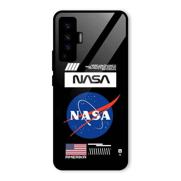 Nasa Zone Glass Back Case for Vivo X50