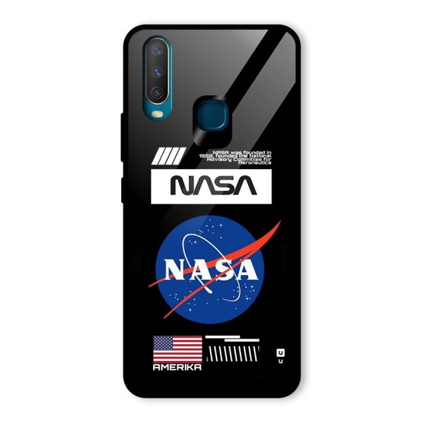 Nasa Zone Glass Back Case for Vivo Y15