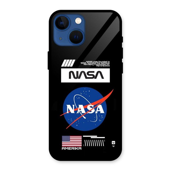 Nasa Zone Glass Back Case for iPhone 13 Mini
