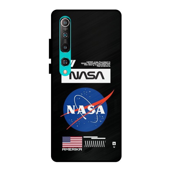 Nasa Zone Metal Back Case for Mi 10