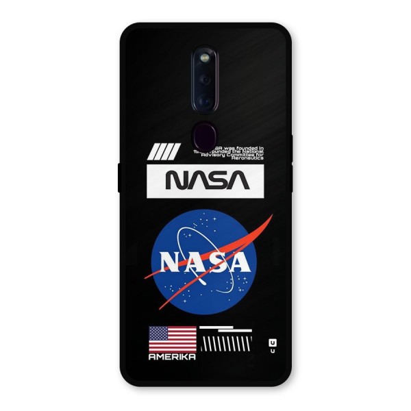 Nasa Zone Metal Back Case for Oppo F11 Pro
