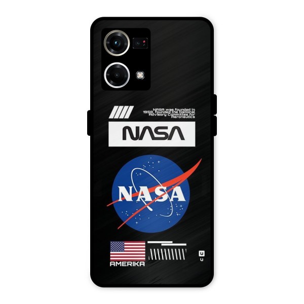 Nasa Zone Metal Back Case for Oppo F21s Pro 4G