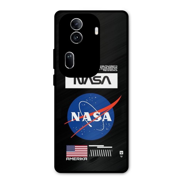 Nasa Zone Metal Back Case for Oppo Reno11 Pro 5G