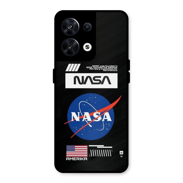Nasa Zone Metal Back Case for Oppo Reno8 5G