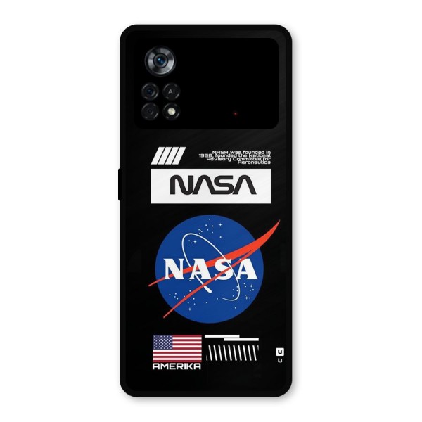 Nasa Zone Metal Back Case for Poco X4 Pro 5G