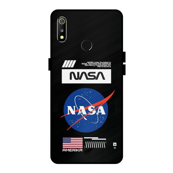 Nasa Zone Metal Back Case for Realme 3