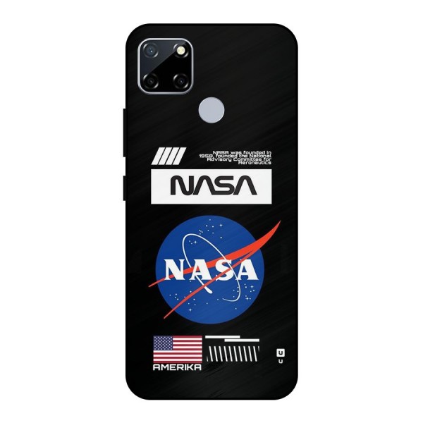 Nasa Zone Metal Back Case for Realme Narzo 30A