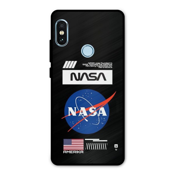 Nasa Zone Metal Back Case for Redmi Note 5 Pro