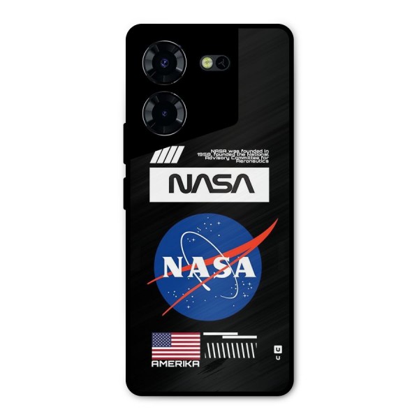 Nasa Zone Metal Back Case for Tecno Pova 5 Pro 5G