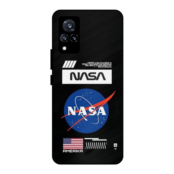 Nasa Zone Metal Back Case for Vivo V21 5G