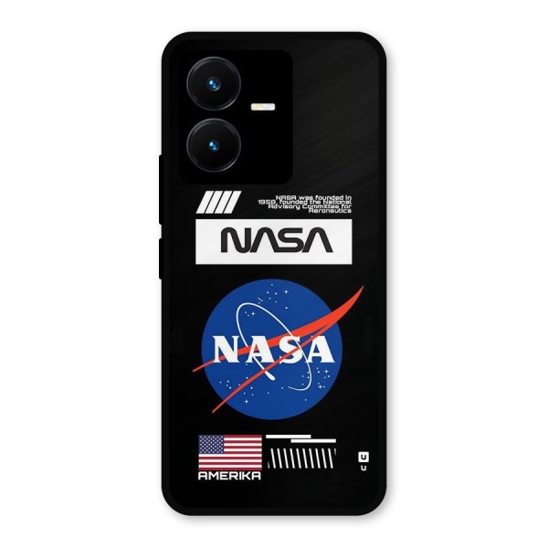Nasa Zone Metal Back Case for Vivo Y22