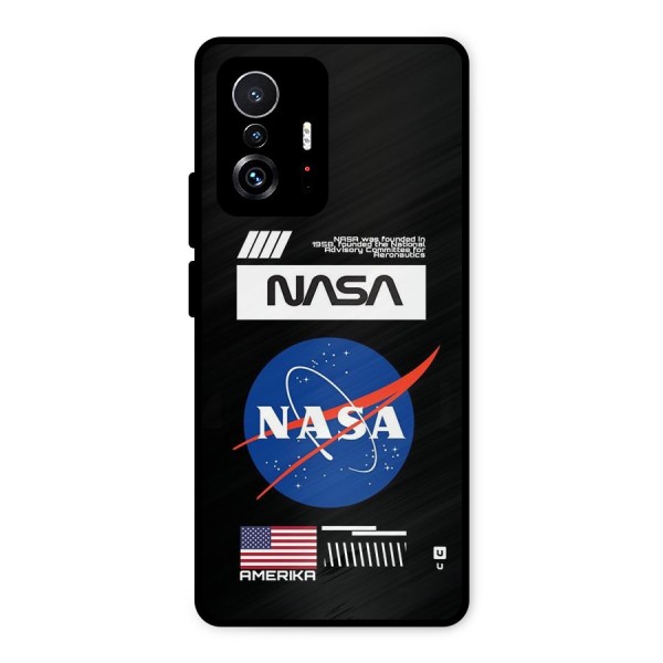 Nasa Zone Metal Back Case for Xiaomi 11T Pro