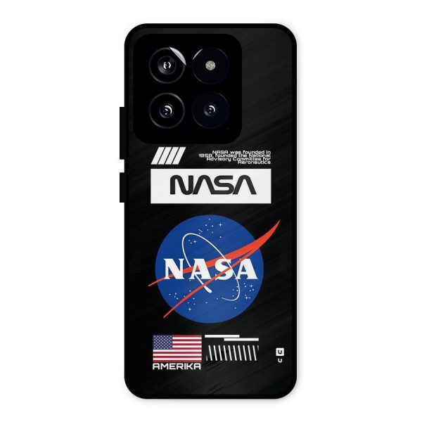 Nasa Zone Metal Back Case for Xiaomi 14