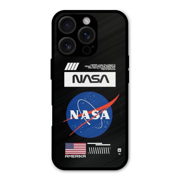 Nasa Zone Metal Back Case for iPhone 16 Pro