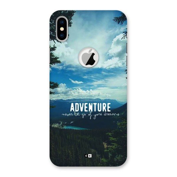 Natural Adventure Back Case for iPhone X Logo Cut
