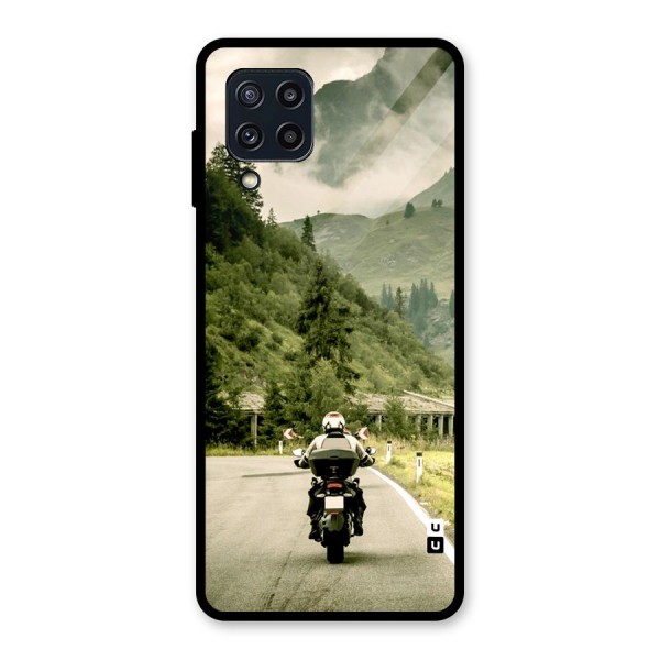 Nature Bike Glass Back Case for Galaxy M32