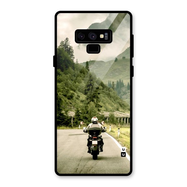 Nature Bike Glass Back Case for Galaxy Note 9