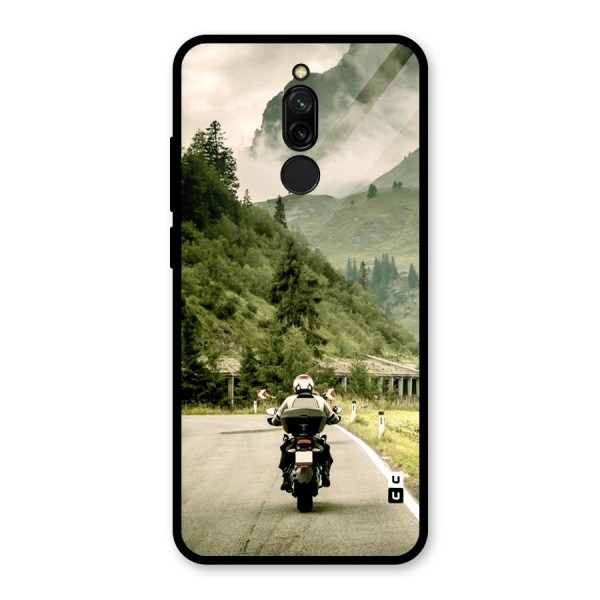 Nature Bike Glass Back Case for Redmi 8