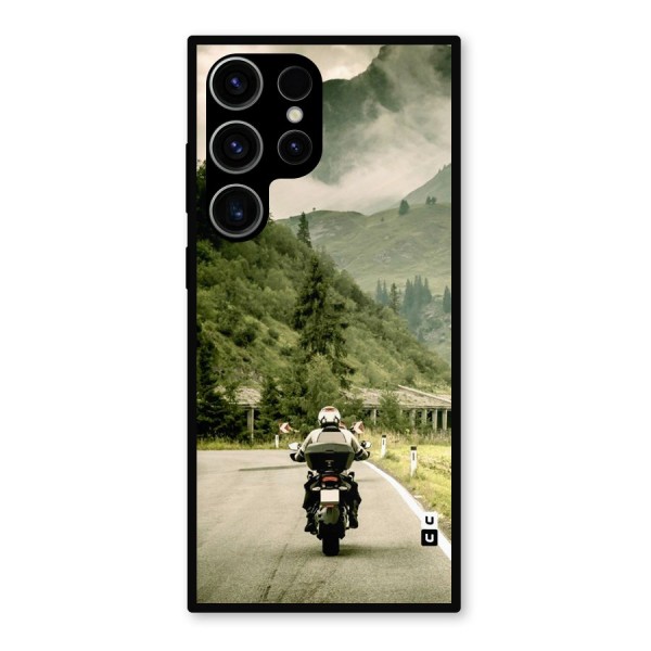 Nature Bike Metal Back Case for Galaxy S23 Ultra