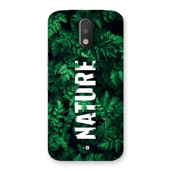 Nature Leaves Back Case for Moto G4 Plus