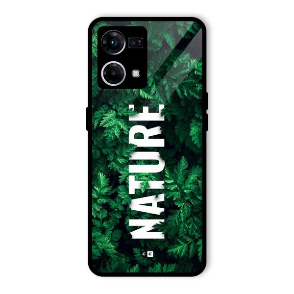 Nature Leaves Glass Back Case for Oppo F21 Pro 4G