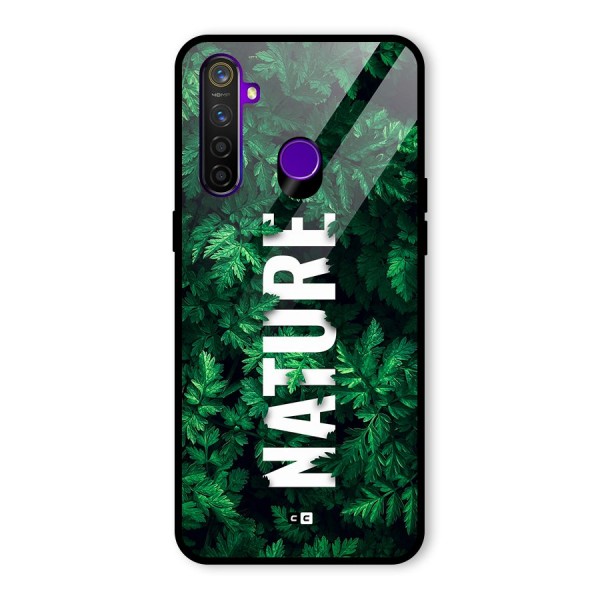 Nature Leaves Glass Back Case for Realme 5 Pro