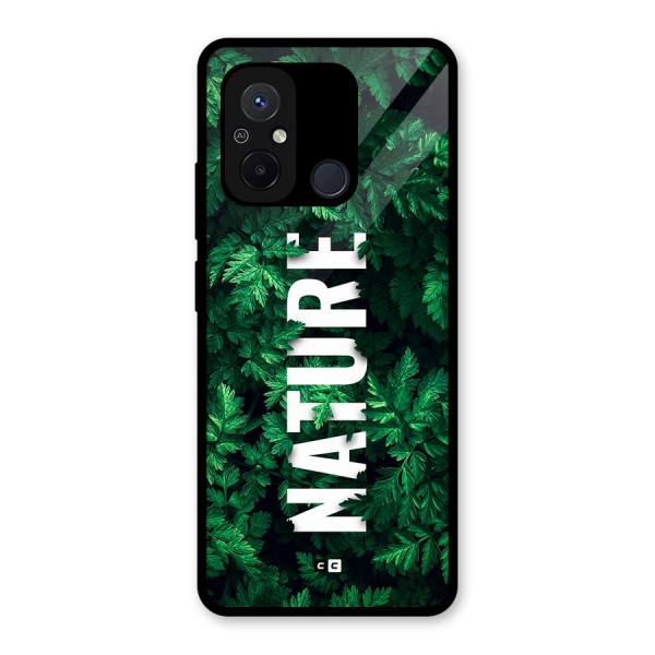 Nature Leaves Glass Back Case for Redmi 12C