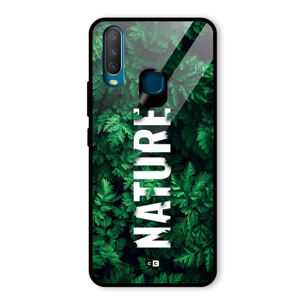 Nature Leaves Glass Back Case for Vivo Y12