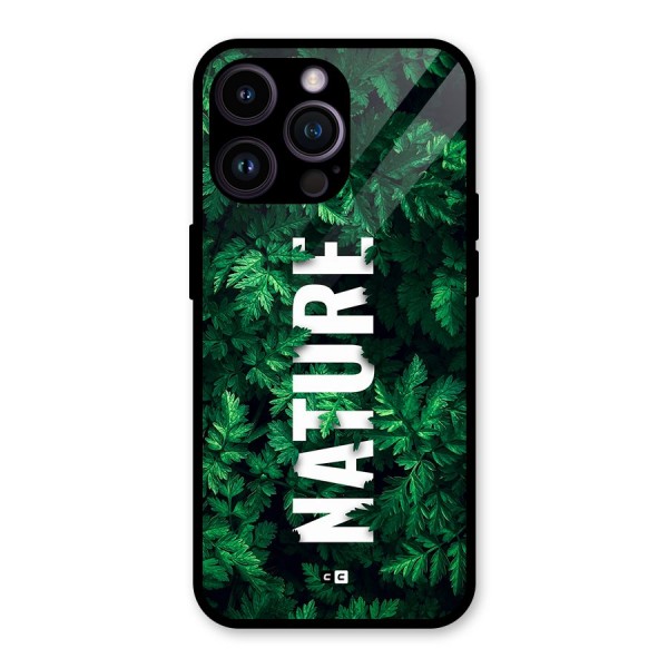 Nature Leaves Glass Back Case for iPhone 14 Pro Max