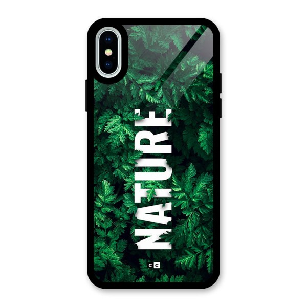 Nature Leaves Glass Back Case for iPhone X