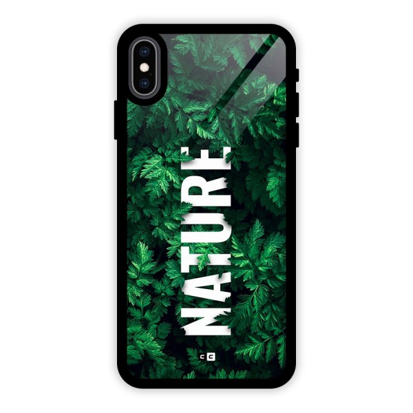 Nature Leaves Glass Back Case for iPhone XS Max