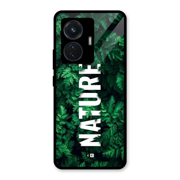 Nature Leaves Glass Back Case for iQOO Z6 44W