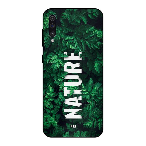 Nature Leaves Metal Back Case for Galaxy A30s