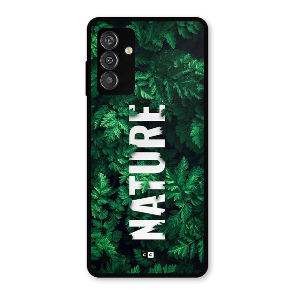 Nature Leaves Metal Back Case for Galaxy M14 5G