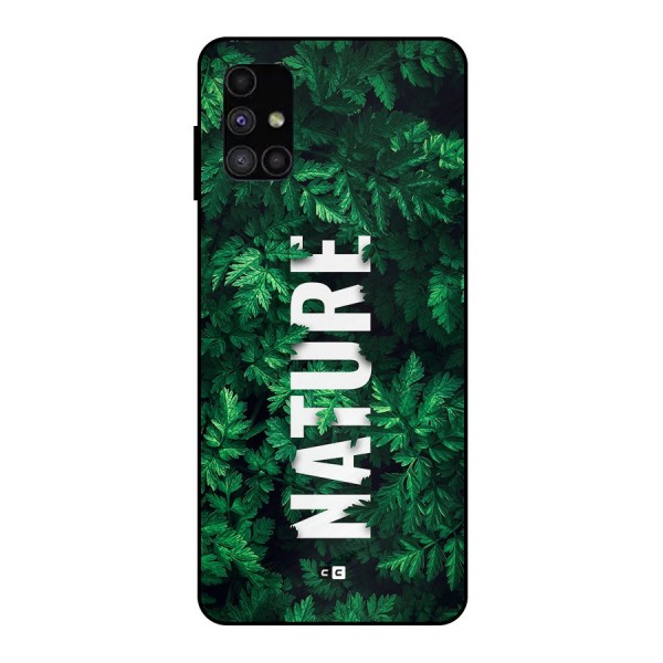 Nature Leaves Metal Back Case for Galaxy M51